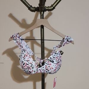 Hula Honey Floral Women's Bikini Top NWT